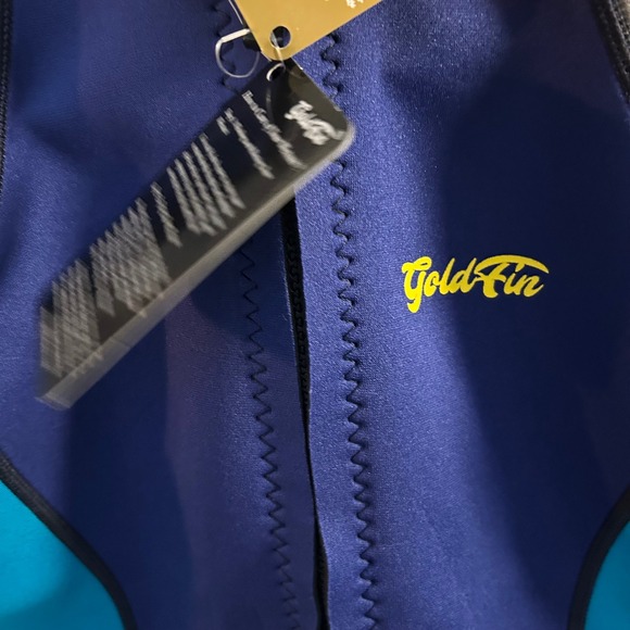 Gold Fin Womens Neoprene Scuba Top Vacation Beach Water Sports Sz Small - Picture 4 of 7